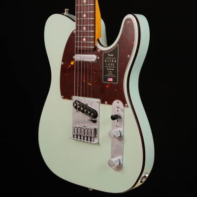 Fender American Ultra Luxe Telecaster, Surf Green image 5