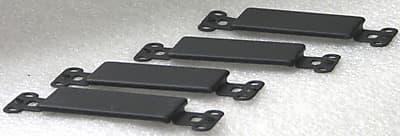 Lowell DBB-4 Blank Black Decora Plates for Lowell Rack Panels | Reverb
