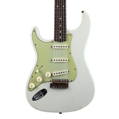 Fender Custom Shop '62/'63 Stratocaster - Journeyman Relic - Left Handed - Aged Olympic White (Limited Edition) image 2