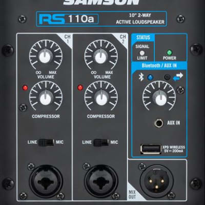 Samson RS110A 10" 2-Way 300 Watt Active Loudspeaker With Bluetooth image 6