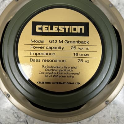 CELESTION G12M greenback ENGLAND製 Heritage Series G12M (Legacy) - Celestion