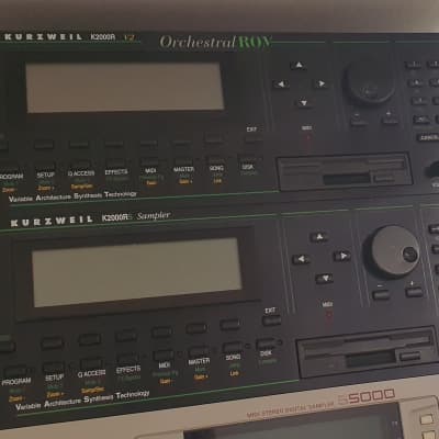 Kurzweil K2000R & K2000RS Rackmount Digital Workstation Sound Module 1990s - Black