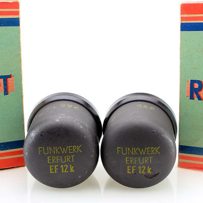 PAIR OF 1956 FUNKWERK ERFURT (TELEFUNKEN) EF12K NOS VACUUM | Reverb