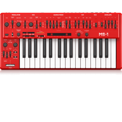 Behringer MS-1-RD ,MS 101 ,32-Key keyboard Analog Mono Synth w/Arpeggiator Red  //ARMENS// image 4