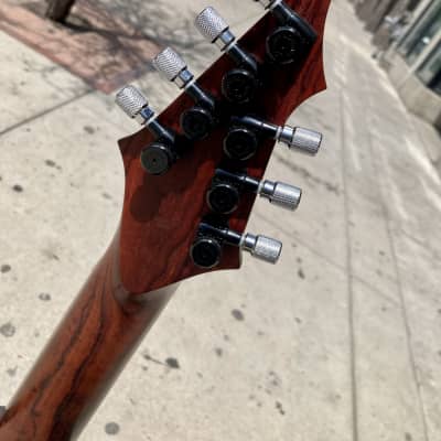 Barlow Guitars Osprey 7 String Fan Fret  Camatillo / Cocobolo 2019 - Satin W/ Mono Gig Bag image 6