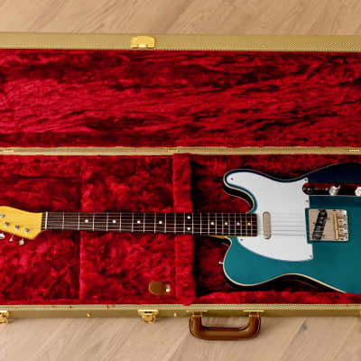T-Style Partscaster Custom Electric Guitar Ocean Turquoise w/ Fender Licensed Neck, Tweed Case image 19