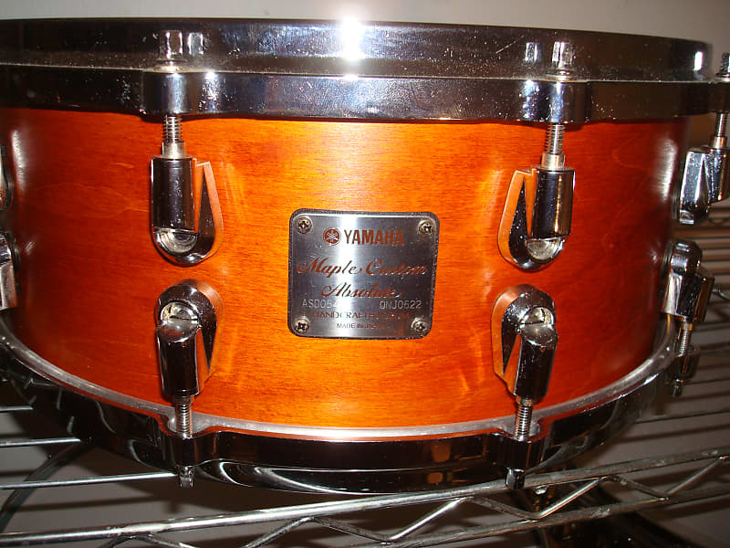 Yamaha Maple Custom Absolute Snare Drum, Made in JAPAN, 14 x