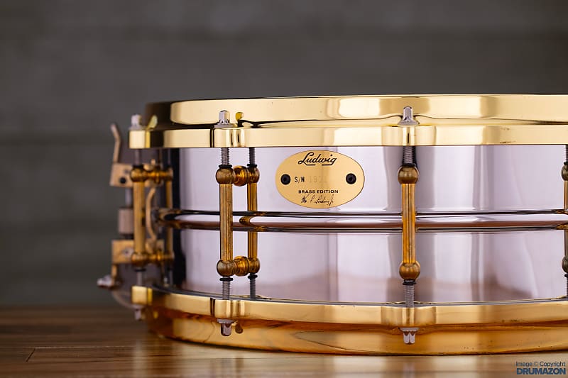 新品！Ludwig ロウブラスフォニックスネアLＢ454Ｒ14×5-