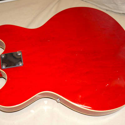 Oscar Schmidt by Washburn Delta King OE-30 OE30 ES-335 style Semi-Hollow Body Guitar Cherry image 11