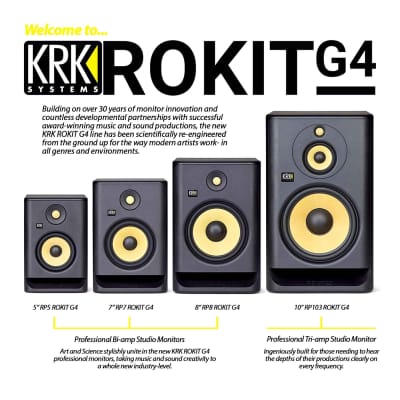 KRK Rokit RP5G4 4th Gen 5" Powered Active Studio Recording Monitor Speaker image 14
