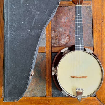 Gallotone Banjolele Banjo Uke Ukulele Melody Jr. Vintage w/case for sale