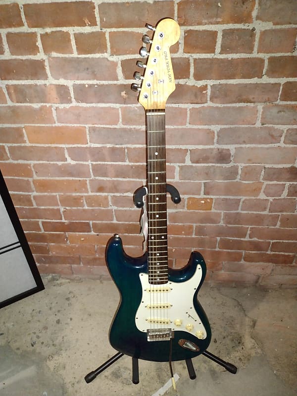 New York Pro Stratocaster Copy Trans Blue Lawsuit Headstock image 1