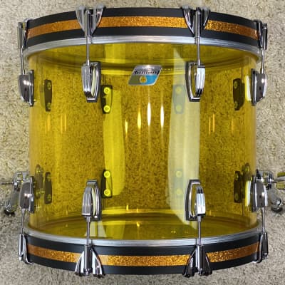 Ludwig 18/12/14/5x14" Vistalite Jazzette Drum Set - Yellow Vistalite w/ Exclusive 18" BD! image 5