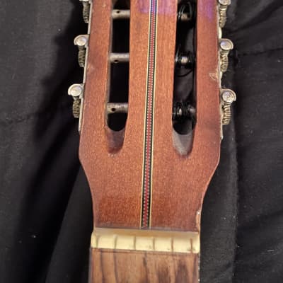 1960’s Made in Japan Silvertone  Acoustic Classical Guitar model #2688  Natural wood image 6