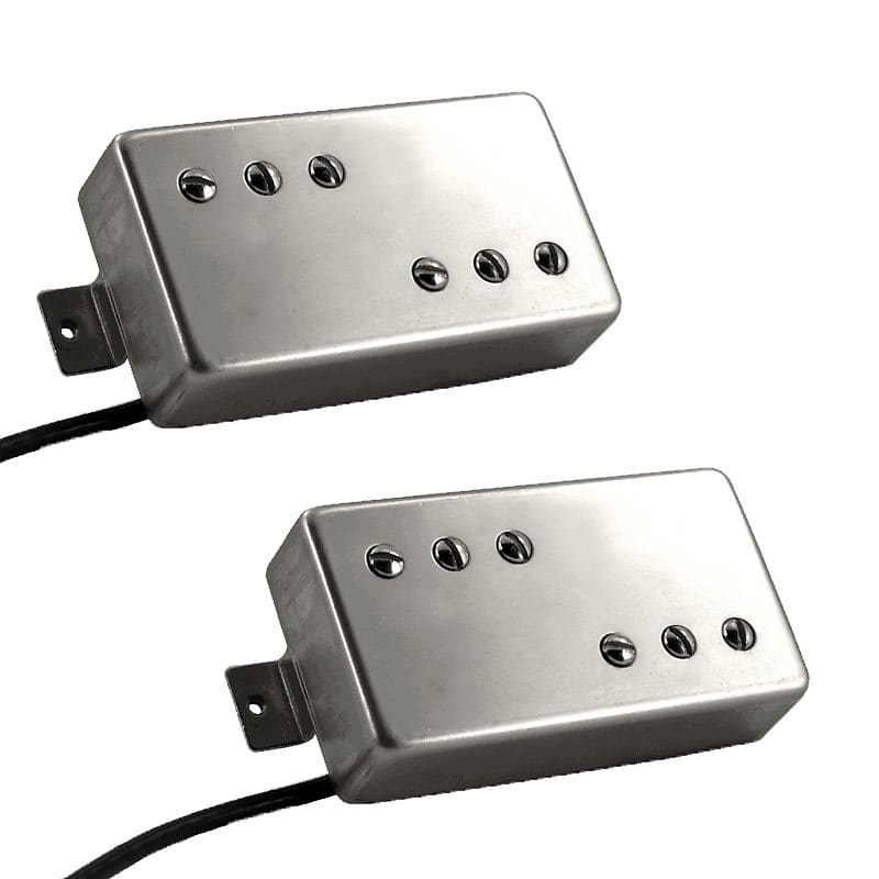 Lindy Fralin P-92 Pickup Set P90 Tone Humbucker Spacing Raw Nickel Covers