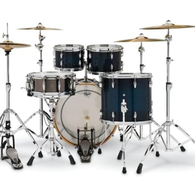 Gretsch 5-pc Renown Drum Kit Set, Toms, Bass & Snare, Gloss Antique Blue Burst image 2