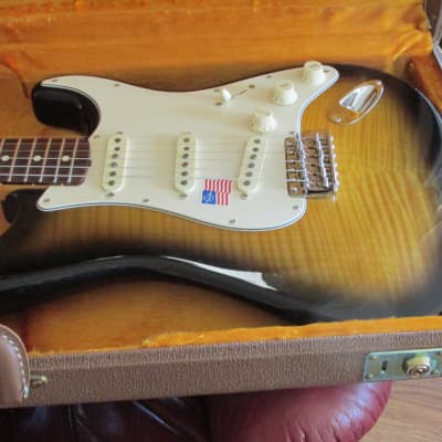 Fender 62 American Standard Custom 2006 - 2 color Sunburst Flametop image 3