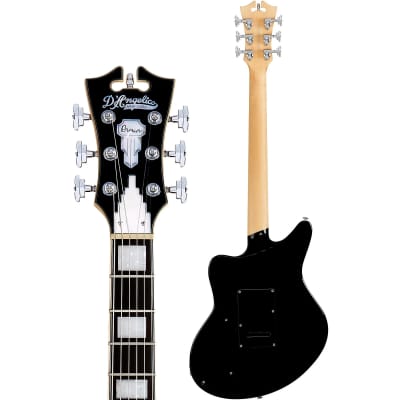 D'Angelico Premier Series Bedford SH Limited-Edition Electric Guitar with Tremolo Black Flake image 5