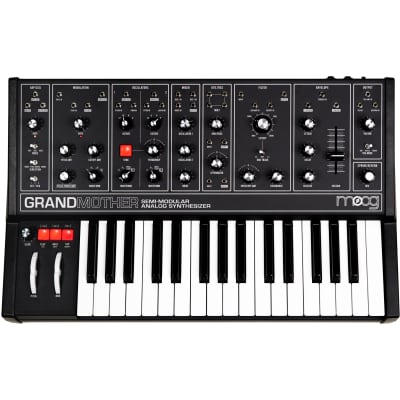 Moog Grandmother Dark 32-Key Semi-Modular Analog Synthesizer 2020 - Present - Black / Black Panel