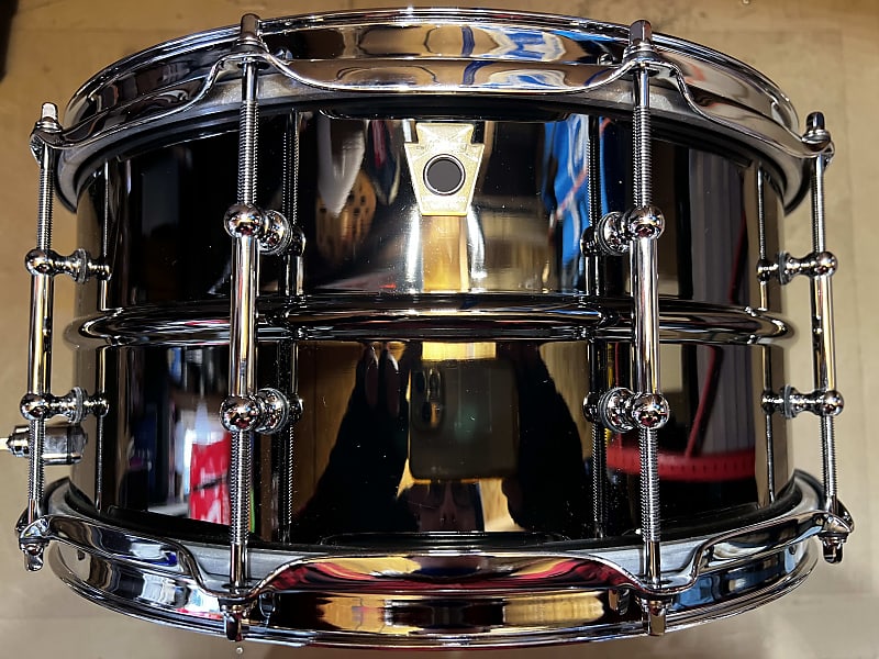 Ludwig LB417T Black Beauty 6.5x14" 10-Lug Brass Snare Drum with Tube Lugs 1999 - Present - Black Nickel-Plated image 1
