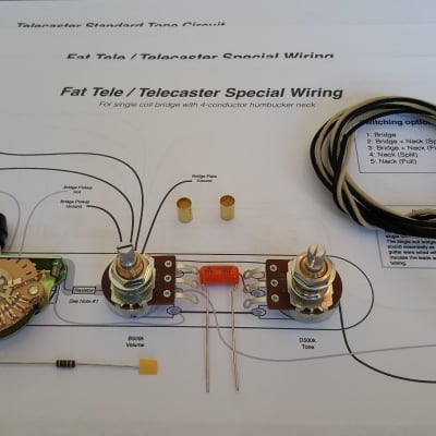 Sidewinder Guitars Telecaster Special / Fat Tele 5-Way Wiring Kit image 3