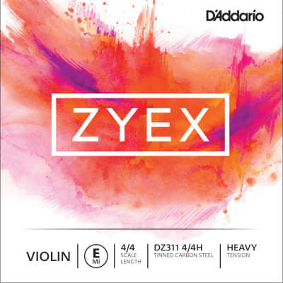D'Addario DZ311 4/4H Zyex 4/4 Violin String - E (Heavy)