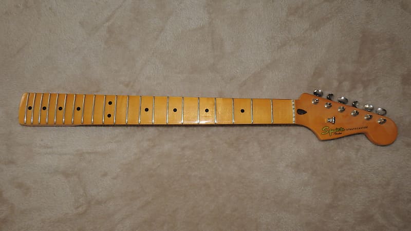 2008 Squier 50s Classic Vibe Stratocaster Neck With Tuners Maple Tinted Gloss Poly ! image 1