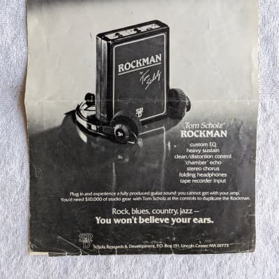 SR&D Scholz Rockman Model I Amp w/Manual & Ad - New Components image 20