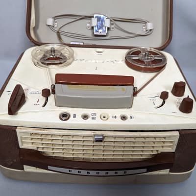 Vintage Concord Model 107 Reel-to-Reel Tube Amp Tape Recorder