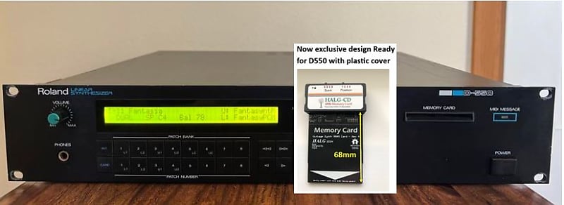 Roland D550 Memory Card with Original Patches 00-05 + 11 x 256MRAM image 1