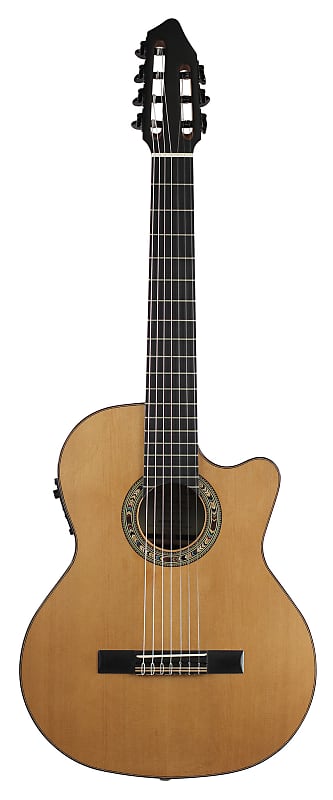 Kremona Fiesta F65CW-7S - 7 String Russian Classical Guitar - Cedar/Indian Rosewood - Solid top and back image 1