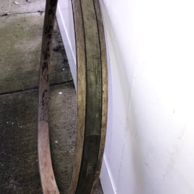 Gretsch Broadcaster Bass Drum Hoop Rim 1950s - Black Diamond Pearl BDP image 4