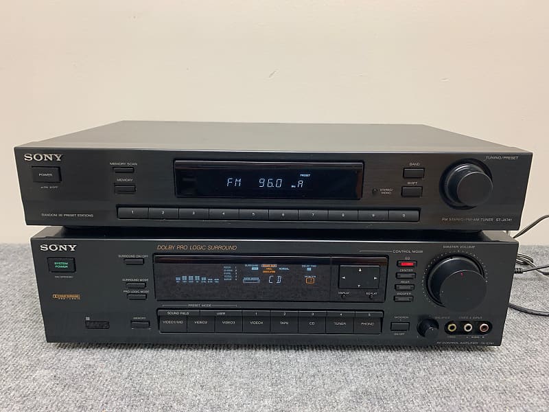Sony TA-E741 Preamplifier &amp; St-JX741 Tuner  			