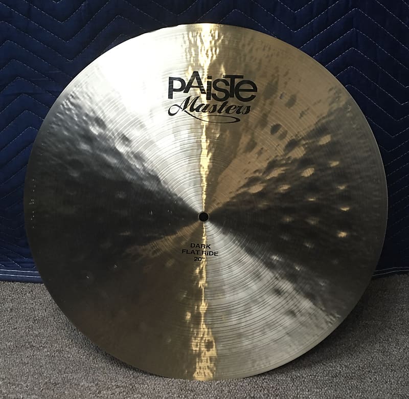 Paiste Dark Masters Flat Ride Cymbal Brilliant Reverb