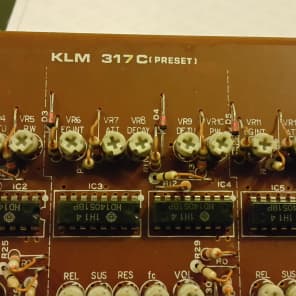 Korg Trident MK1 Synthesizer  KLM 317C board image 2