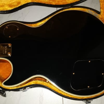 Ibanez 2350 copy "Post Lawsuit" 1977 black with gold hardware image 15