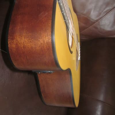 Luna Wabi Sabi Folk Solid Spruce Top A/E Guitar image 3
