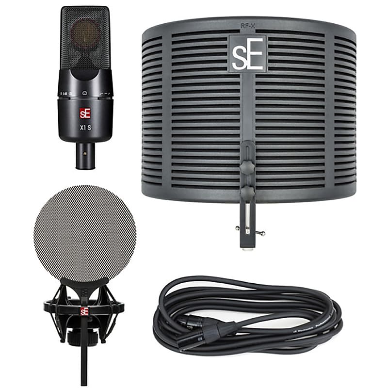 SE Electronics X1 S Studio Bundle | Microphone, Reflection Filter, Pop Filter, Cable image 1