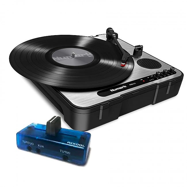 Numark PT01 USB Portable Turntable with Jesse Dean JDDX2R