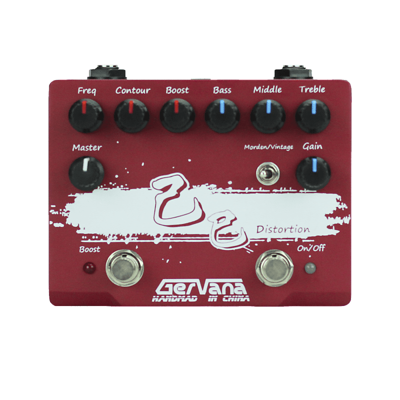 Gervana Ji Si Hand Wired Distortion with Boost Guitar Effect Reverb