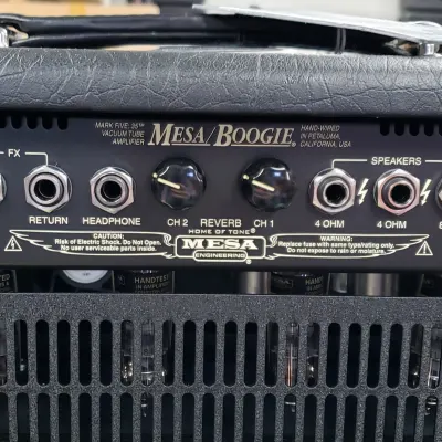 Mesa Boogie Mark Five 35 2-Channel 35-Watt Guitar Amp Head Silver Pipe image 8