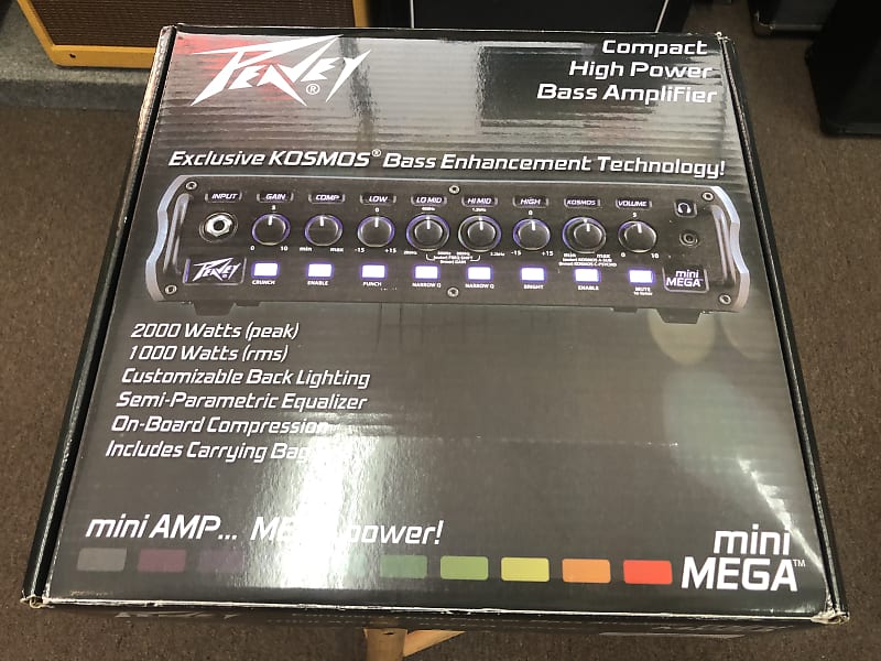 Peavey MiniMEGA™ 1000-Watt Mini Bass Amp Head with case | Reverb