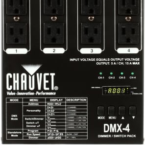 Chauvet DJ DMX-4 4-channel DMX Dimmer/Switch Pack image 10