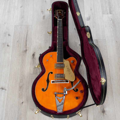 Gretsch G6120T-59 Vintage Select '59 Chet Atkins Guitar, Vintage Orange Stain image 10