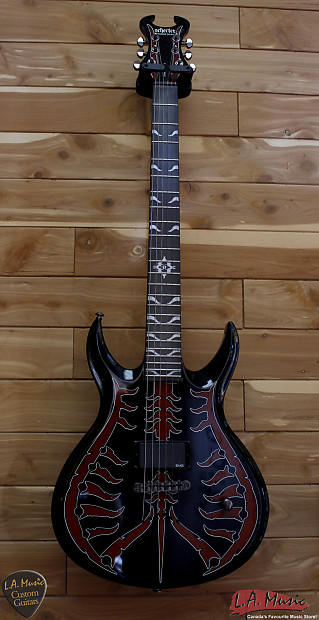 Schecter Devil Spine Blood Red Spine Graphic Electric Guitar