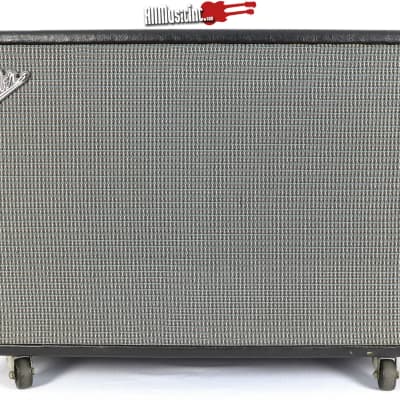 Vintage Fender 2x12 Piggyback Electric Guitar Amplifier Cabinet Jensen C12NS Speakers image 1