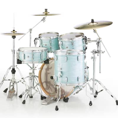 Pearl Session Studio Select Ice Blue Oyster 20x14/10x7/12x8/14x14 Drums Shell Pack & GigBags Authorized Dealer image 7