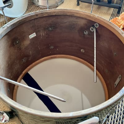 Premier 20’ African mahogany 3 ply Bass Drum 1970 - Rodoid image 8