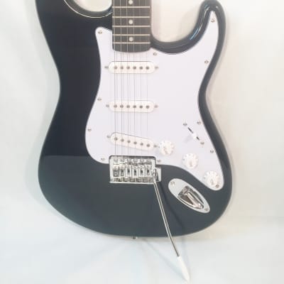 Stadium Strat Style Electric Guitar NY9303 NEW Black Quality Hardware-w/Shop Setup image 2