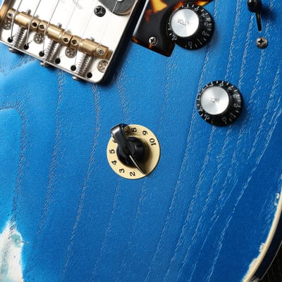 Asher Guitars T Deluxe Blue Metallic image 4